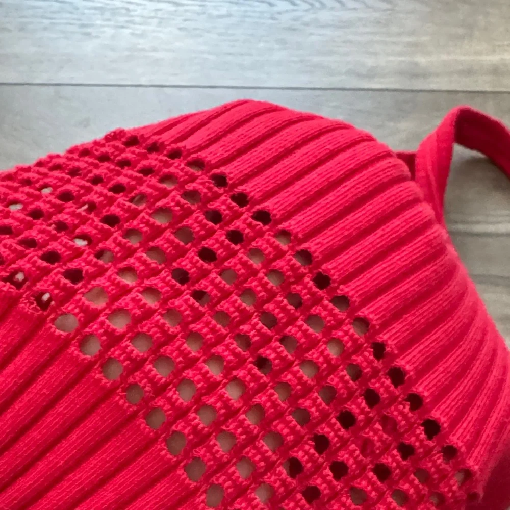 Zara Scarlet Ribbed Midi Dress - Picture 8 of 9